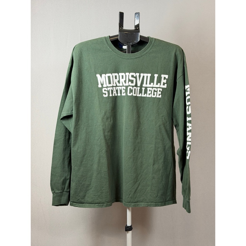 Morrisville State College Mustangs Green Long Sleeve T Shirt XL MV Sport